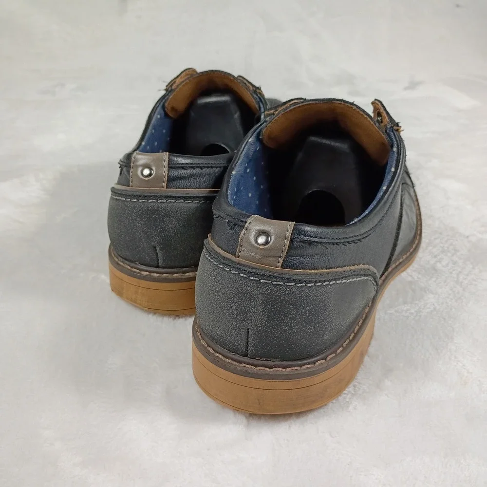 Hawker Rye Dress Shoes Mens‎ 10.5 Black Cap Toe Leather Oxford